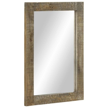 Set mobilier de baie, 3 piese, lemn masiv de mango - Img 4