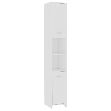 Set mobilier de baie, 4 piese, alb - Img 7