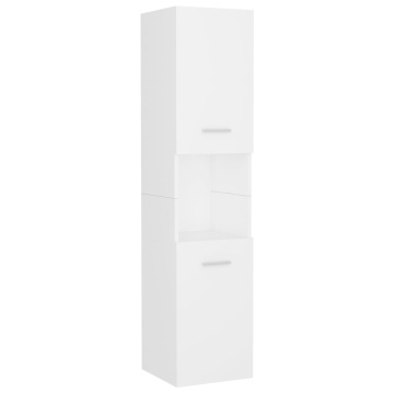 Set mobilier de baie, alb, lemn prelucrat - Img 4