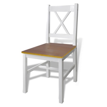 Set mobilier de bucătărie, 5 piese, maro și alb - Img 4