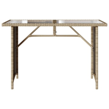 Set mobilier de grădină, 2 piese, cu perne, bej, poliratan - Img 6