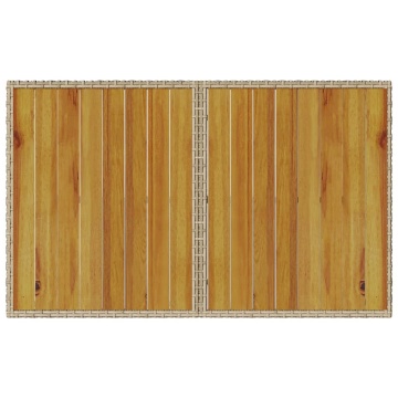 Set mobilier de grădină, 2 piese, cu perne, bej, poliratan - Img 7