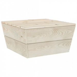 Set mobilier de grădină, 2 piese, lemn de molid tratat - Img 3
