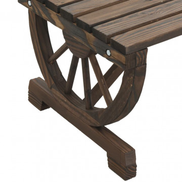 Set mobilier de grădină, 2 piese, lemn masiv de brad - Img 5