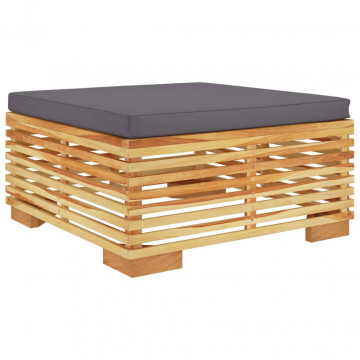 Set mobilier de grădină, 2 piese, lemn masiv de tec - Img 3