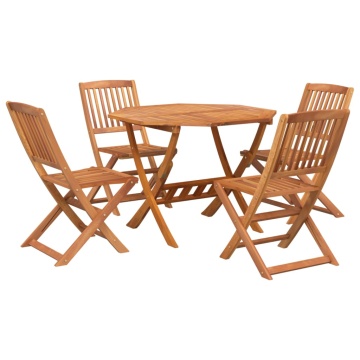 Set mobilier de grădină, 5 piese, lemn masiv de acacia - Img 3