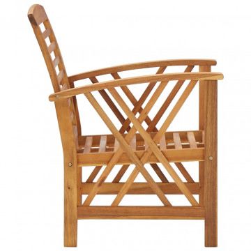 Set mobilier de grădină, 5 piese, lemn masiv de acacia - Img 5