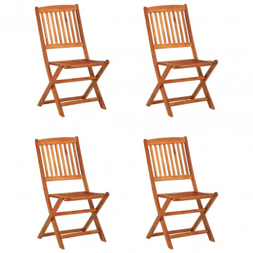 Set mobilier de grădină, 5 piese, lemn masiv de acacia - Img 3