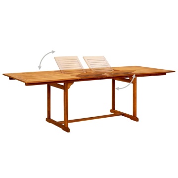Set mobilier de grădină, 9 piese, lemn masiv de acacia - Img 8