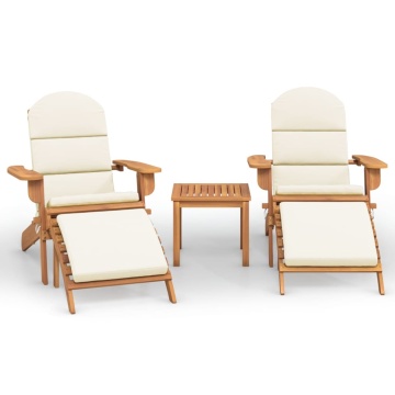 Set mobilier de grădină Adirondack, 3 piese, lemn masiv acacia - Img 2