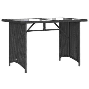 Set mobilier de grădină cu perne, 2 piese, negru, poliratan - Img 8