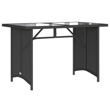 Set mobilier de grădină cu perne, 2 piese, negru, poliratan - Img 8