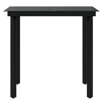 Set mobilier de grădină, cu perne, 3 piese, gri și negru - Img 5