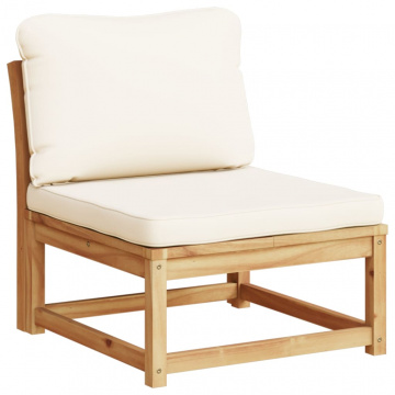 Set mobilier de grădină cu perne, 4 piese, lemn masiv de acacia - Img 8
