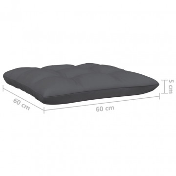 Set mobilier de grădină cu perne, 4 piese, lemn masiv de pin - Img 7