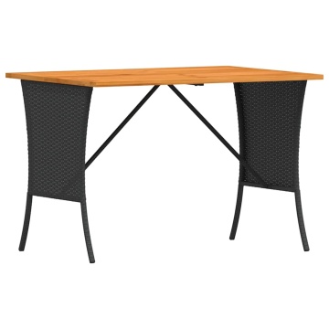Set mobilier de grădină cu perne, 4 piese, negru, poliratan - Img 5