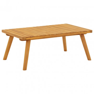 Set mobilier de grădină cu perne, 5 piese, lemn masiv acacia - Img 3