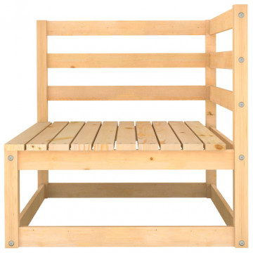 Set mobilier de grădină cu perne, 5 piese, lemn masiv de pin - Img 3