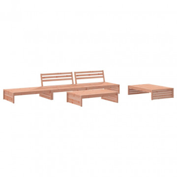 Set mobilier de grădină cu perne, 5 piese, lemn masiv douglas - Img 3