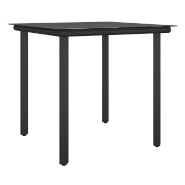 Set mobilier de grădină cu perne, 5 piese, poliratan și oțel - Img 5