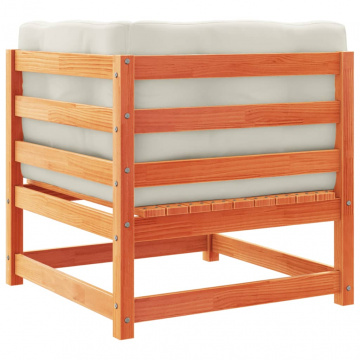 Set mobilier de grădină cu perne, 6 piese, lemn masiv de pin - Img 5