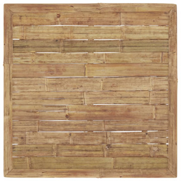 Set mobilier de grădină cu perne gri închis, 6 piese, bambus - Img 4