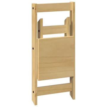 Set mobilier tip fluture Corona, pliabil 5 piese maro lemn pin - Img 7