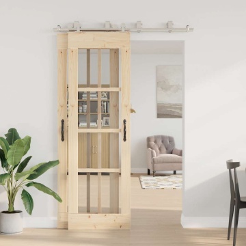 Set piese pentru ușă glisantă, argintiu, 183 cm oțel inoxidabil - Img 3