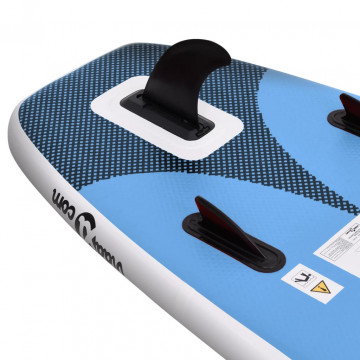 Set placă paddleboarding gonflabilă, albastru, 300x76x10 cm - Img 5