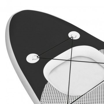 Set placă paddleboarding gonflabilă, negru, 300x76x10 cm - Img 6
