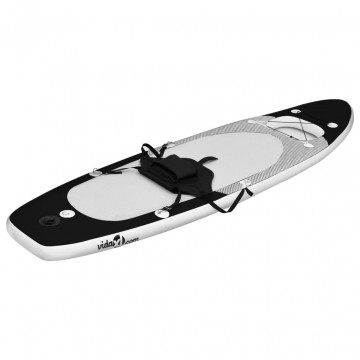 Set placă paddleboarding gonflabilă, negru, 330x76x10 cm - Img 2