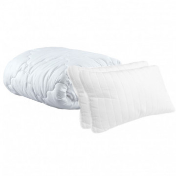 Set Saltea Super Lux Ortopedica Iris 140x200x26 plus 2 perne 50x70 plus Husa hipoalergenica plus Pilota microfibra iarna 180x200 - Img 2