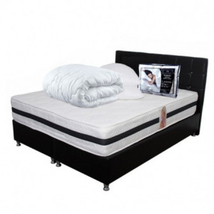 Set Saltea Superortopedica Tulip 180x200x30 plus 2 perne plus Husa hipoalergenica plus Pilota vara microfibra 200x220 - Img 1