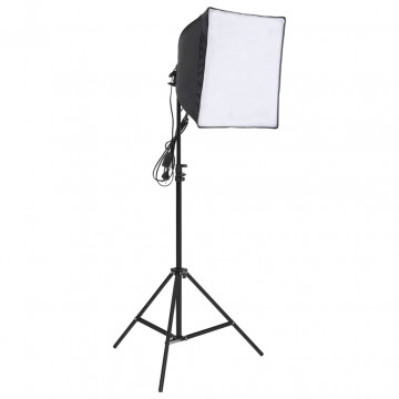 Set studio foto cu set de lumini, fundal și reflector - Img 4
