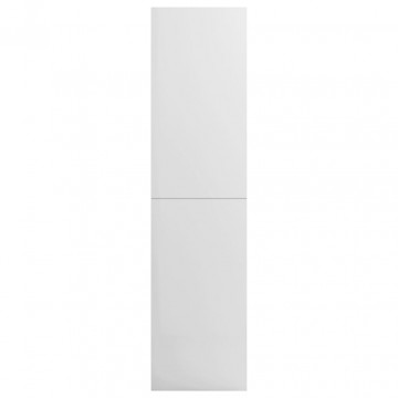 Șifonier, alb extralucios, 100x50x200 cm, PAL - Img 4