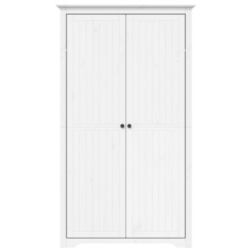 Șifonier BODO, alb, 99x53,5x173 cm, lemn masiv de pin - Img 3
