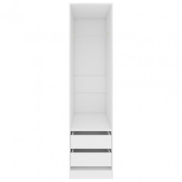 Șifonier cu sertare, alb, 50x50x200 cm, PAL - Img 4