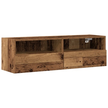 Sistem de Mobilier pentru TV din Lemn Vechi 100x30x30 cm din Lemn Prelucrat - Img 2