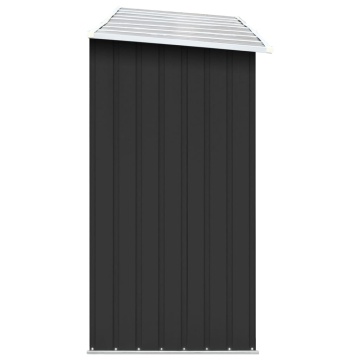 Șopron depozitare lemne antracit 330x84x152 cm oțel galvanizat - Img 4