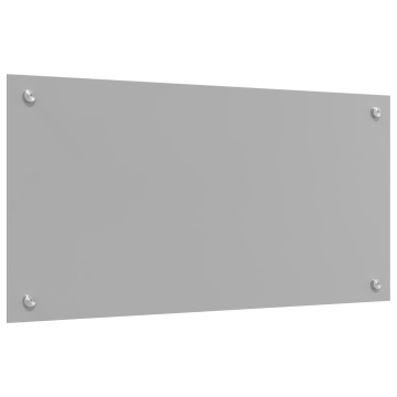 Spate de bucătărie Gri deschis 80x40x0,6 cm Sticlă securizată - Img 4