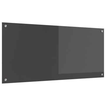 Spate de bucătărie gri închis 110x50x0,6 cm din sticlă rezistentă - Img 2