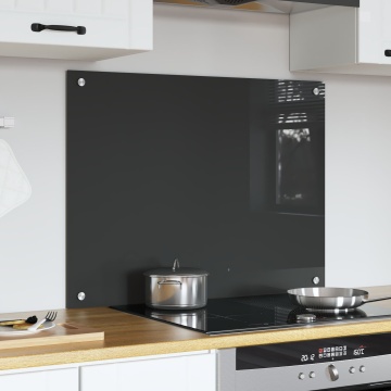 Spate de bucătărie Gri Închis - 80x60x0.6 cm Sticlă securizată - Img 3