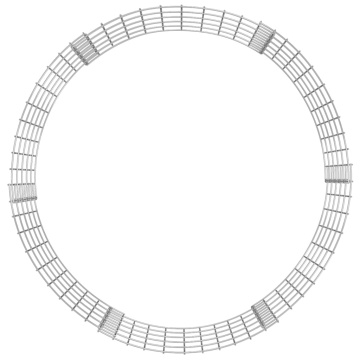Stâlp de gabion, Ø100x50 cm, oțel galvanizat, circular - Img 4