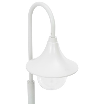 Stâlp de iluminat pentru grădină, alb, 120 cm, aluminiu, E27 - Img 4