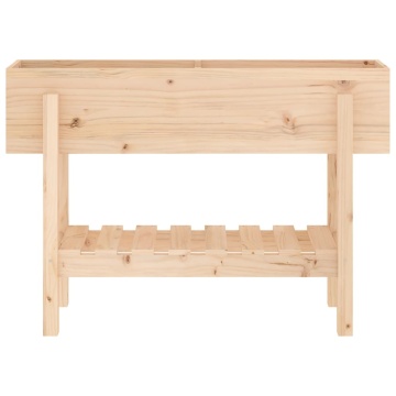 Strat înălțat de grădină, 101x30x69 cm, lemn masiv de pin - Img 4