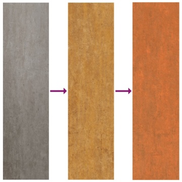 Strat înălțat de grădină, ruginiu, 600x80x45 cm, oțel corten - Img 7