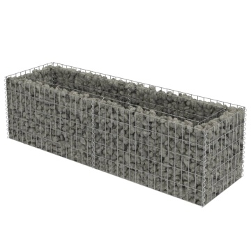 Strat înălțat gabion, 180 x 50 x 50 cm, oțel galvanizat - Img 2