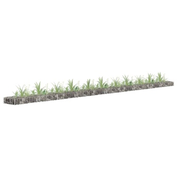 Strat înălțat gabion, 450x30x10 cm, oțel galvanizat - Img 1