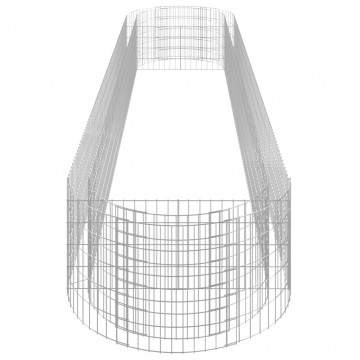 Strat înălțat gabion, 500x100x50 cm, fier galvanizat - Img 8