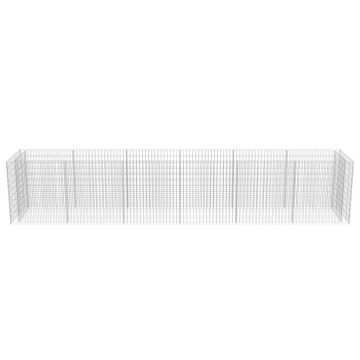 Strat înălțat gabion, 540 x 90 x 100 cm, oțel galvanizat - Img 8